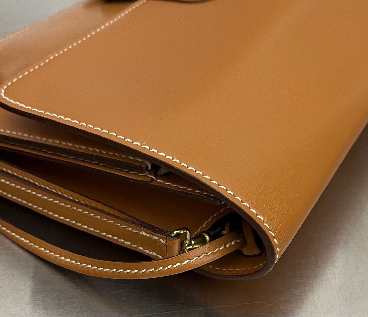 Hermès Jet Clutch Natural
