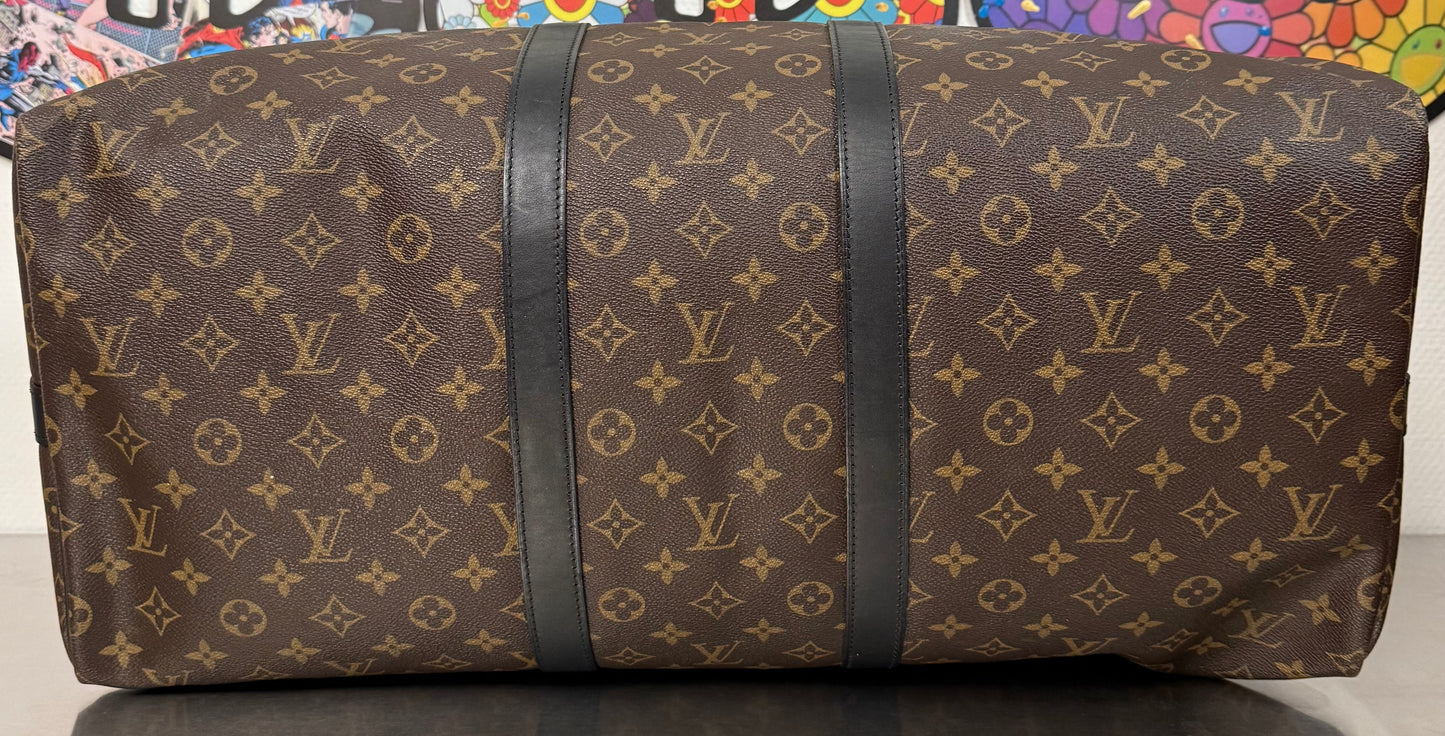 Louis Vuitton Keepall 55 Macassar Bandouliere