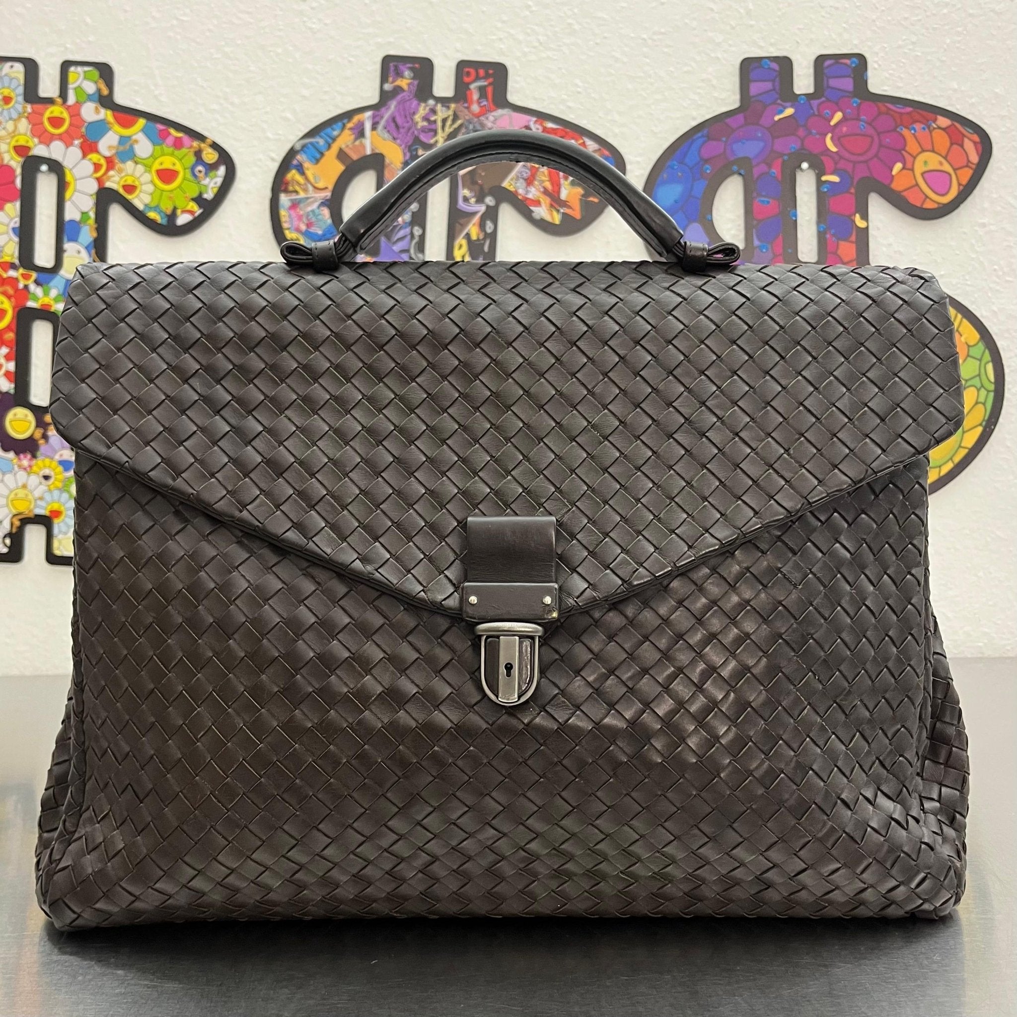 Bottega Veneta Intrecciato Aktentasche
