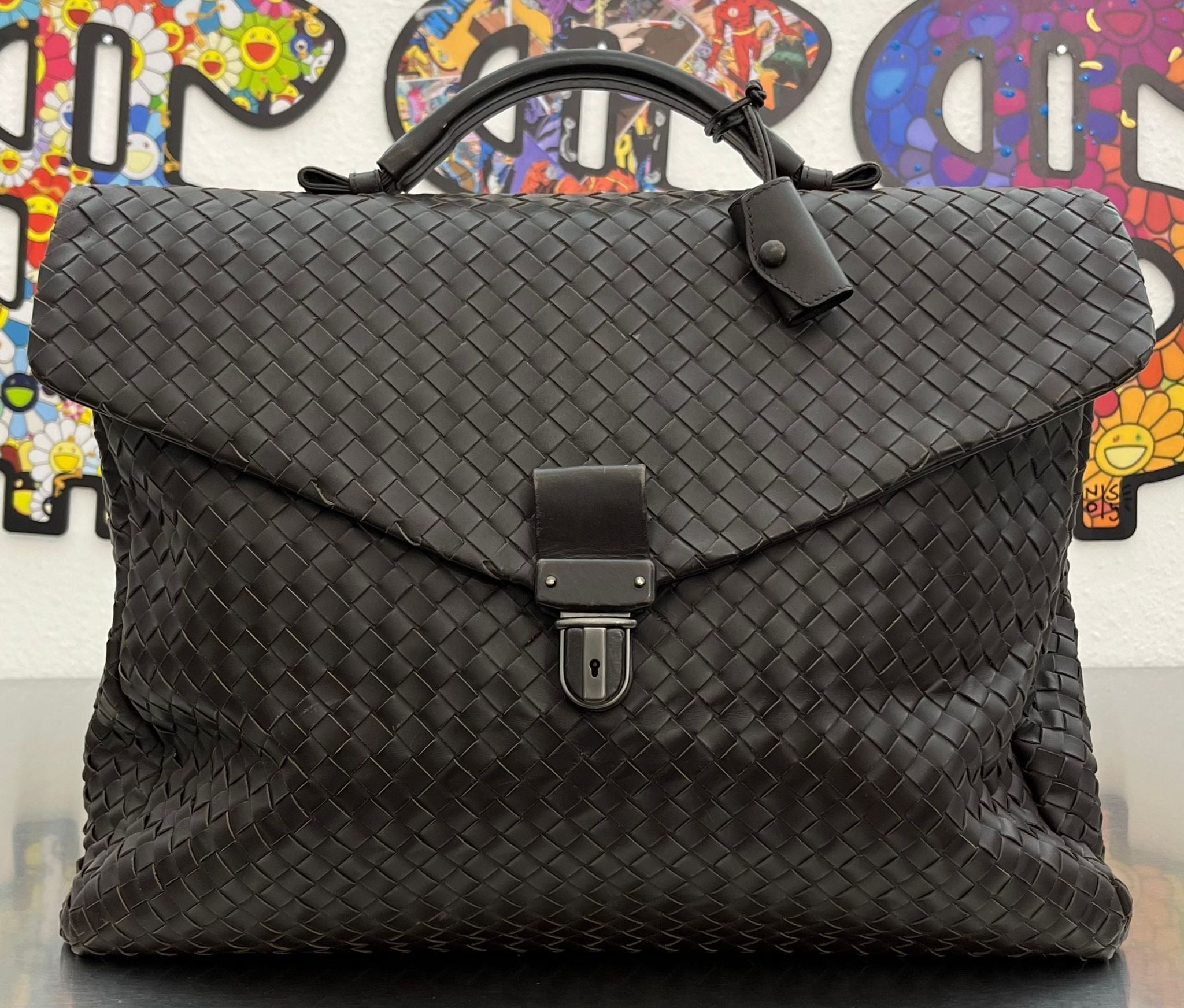 Bottega Veneta Intrecciato Aktentasche
