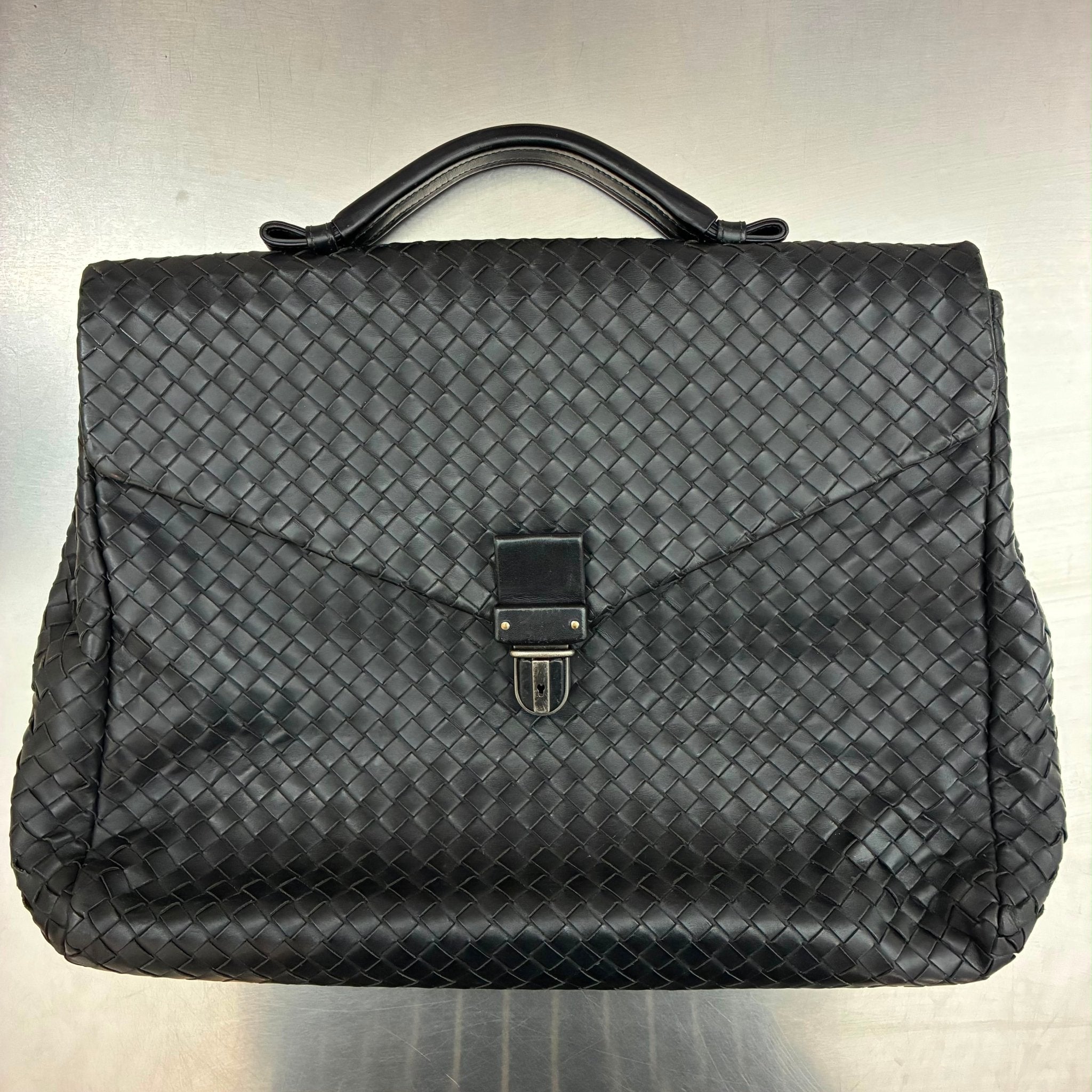 Bottega Veneta Intrecciato Aktentasche