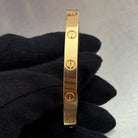 Cartier Love Armreif Klassisches Modell Gelbgold Größe 17