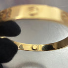Cartier Love Armreif Klassisches Modell Gelbgold Größe 17