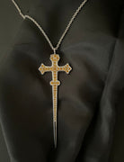 Collier Saphir Kreuz 750/- 5,36ct