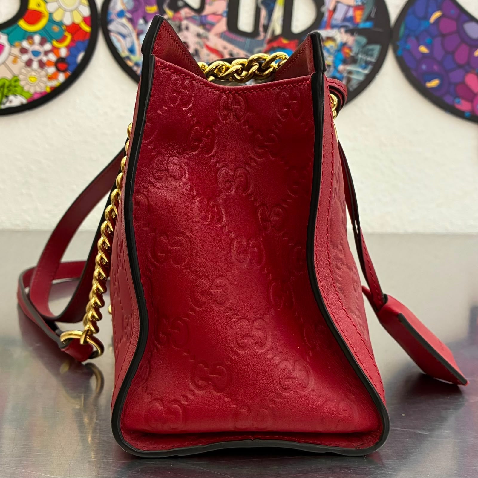 Gucci Guccissima Leder Small Padlock