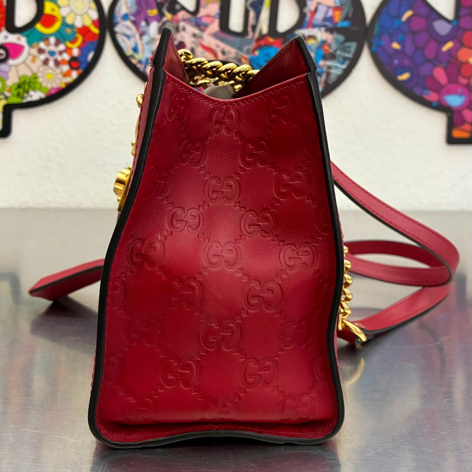 Gucci Guccissima Leder Small Padlock