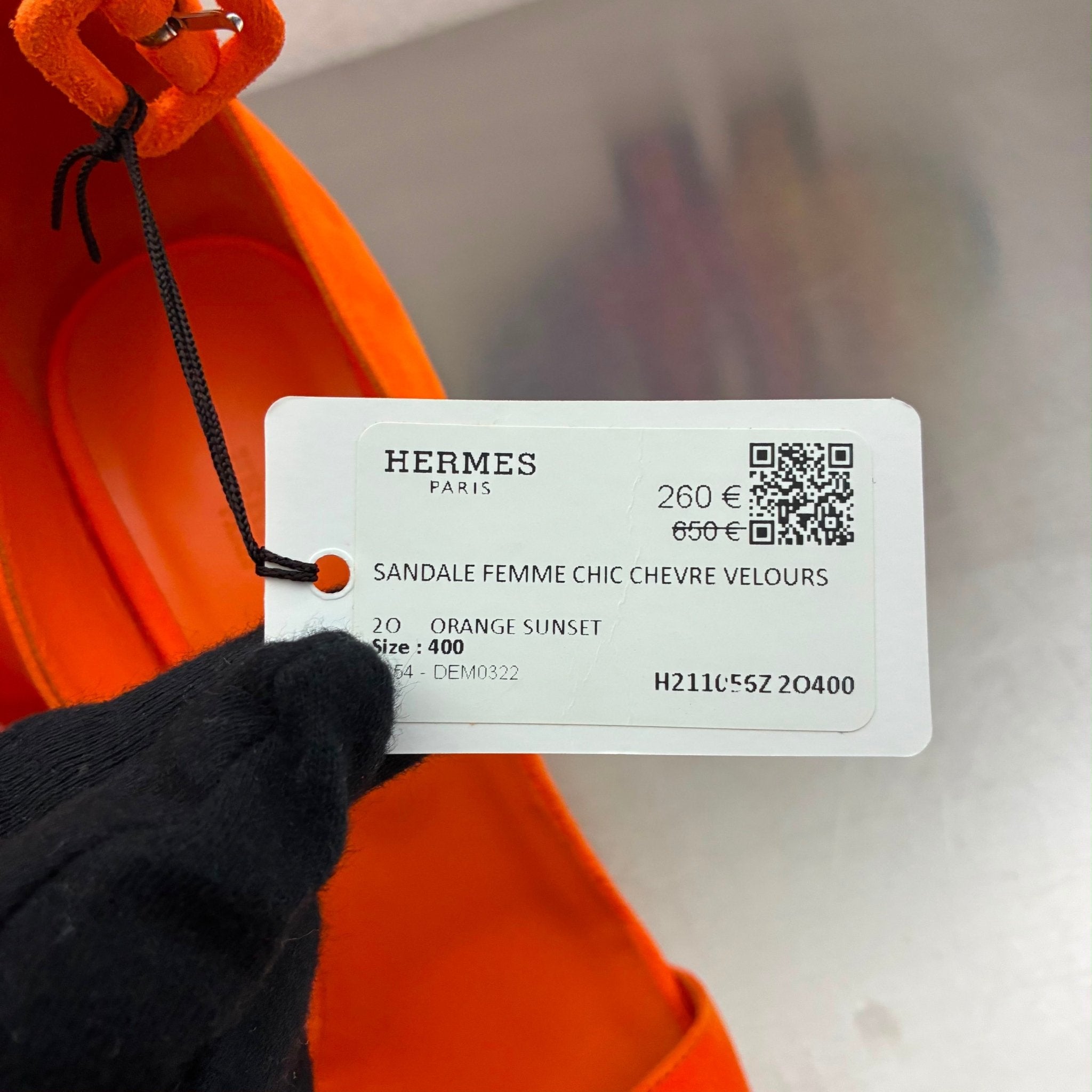 Hermès Chic Chevre Velours Gr.40