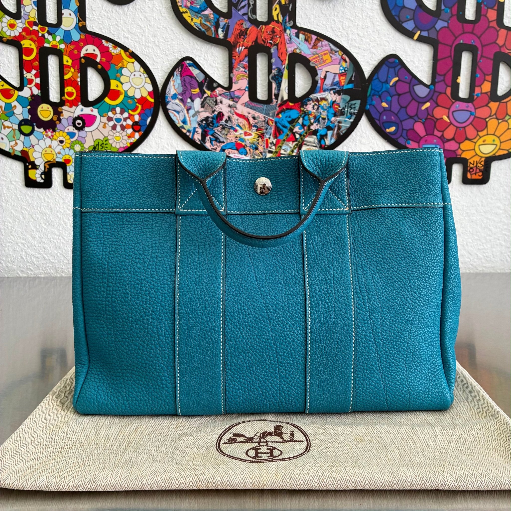 Hermès Fool Toe PM Togo Blue Jean