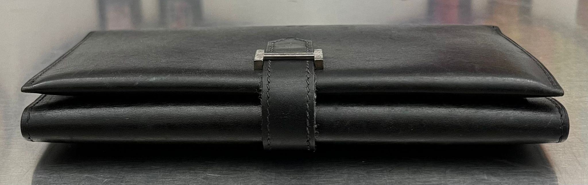 Hermès Geldbörse Béarn Soufflet Box - Calf