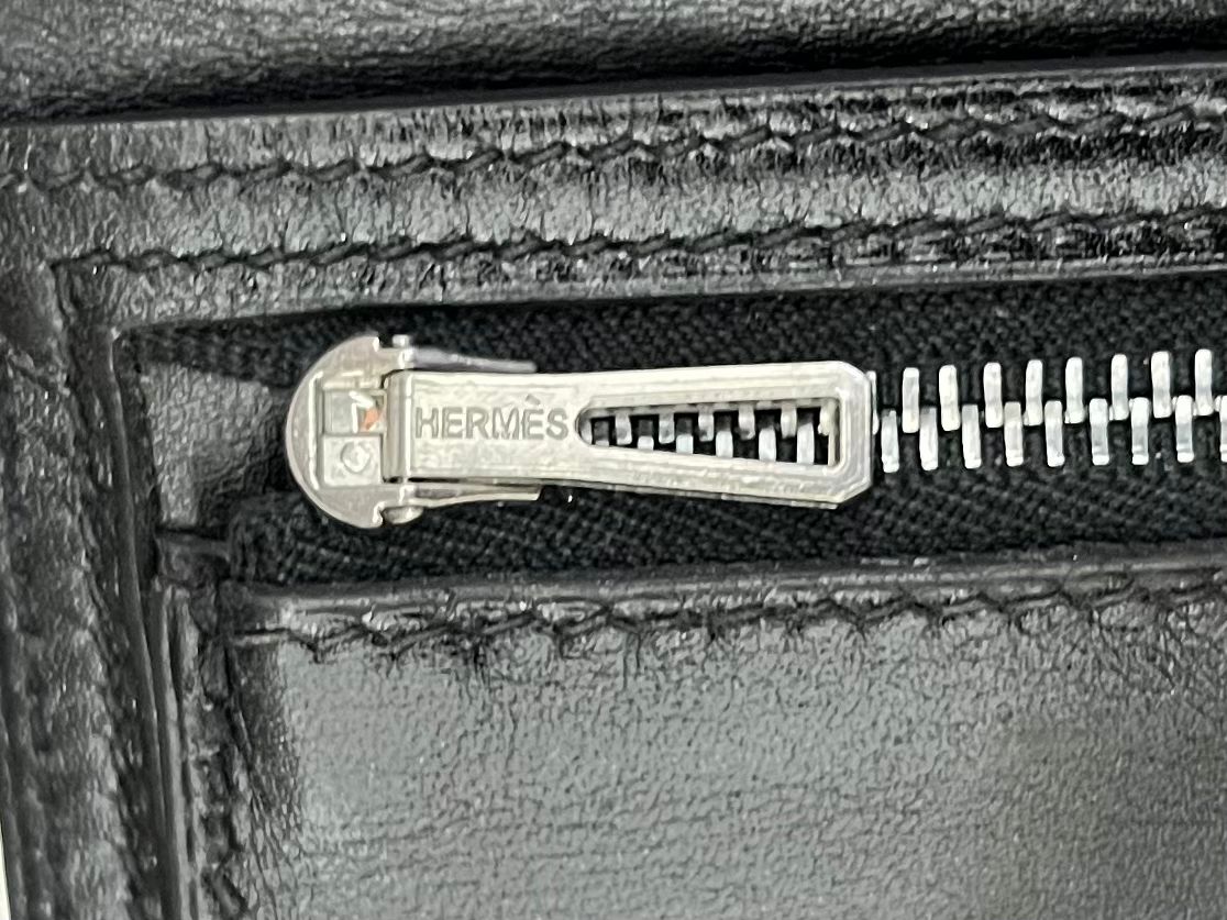 Hermès Geldbörse Béarn Soufflet Box - Calf