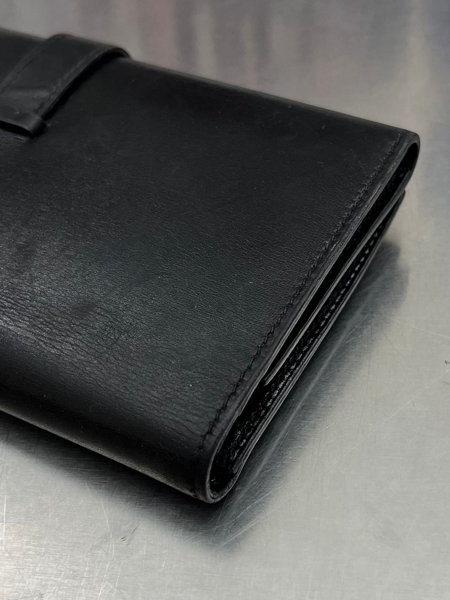 Hermès Geldbörse Béarn Soufflet Box - Calf