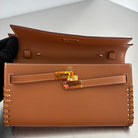 Hermès Kelly To Go Tressage Epsom Gold / Sésame