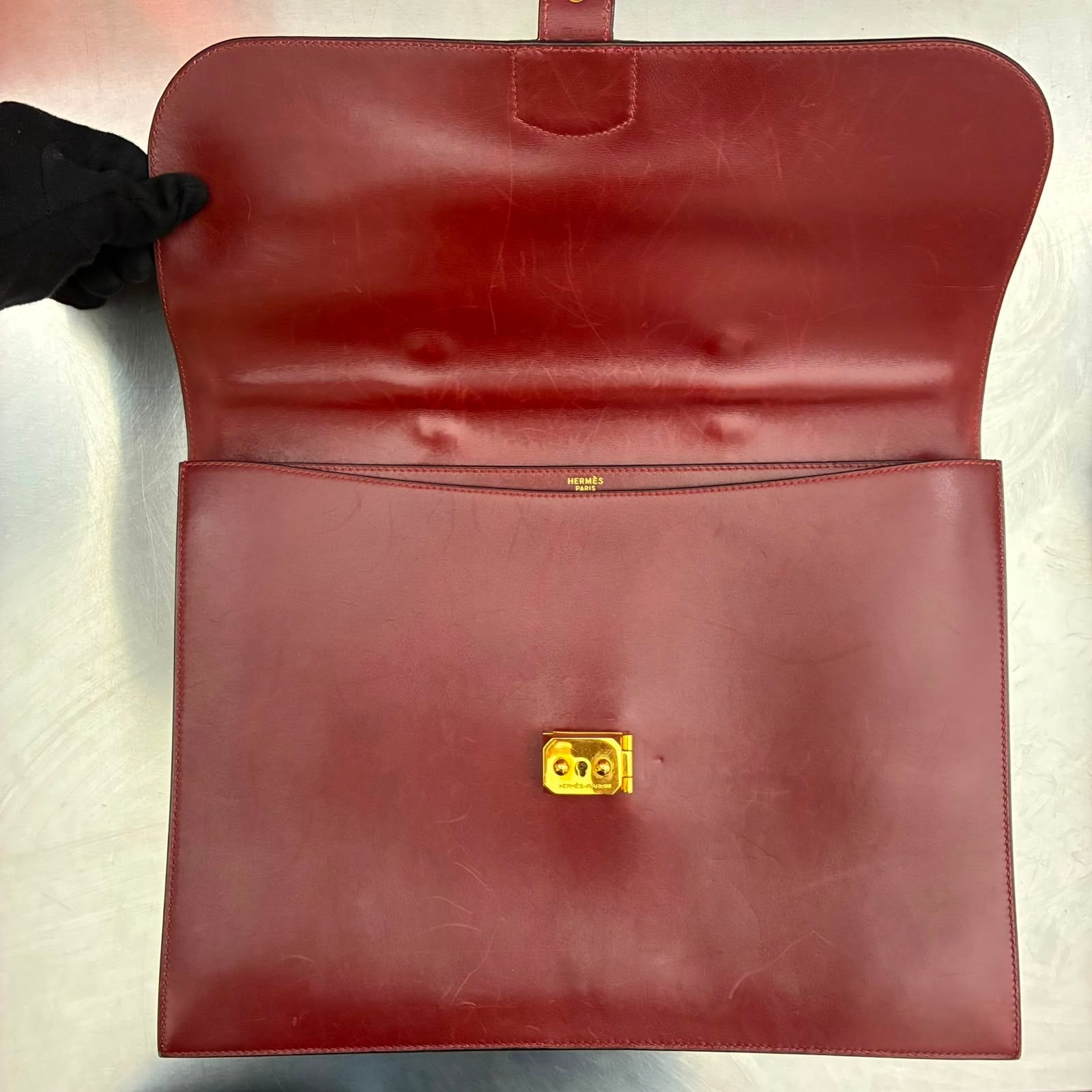 Hermès Sac à Dépêches 38 Box Calf