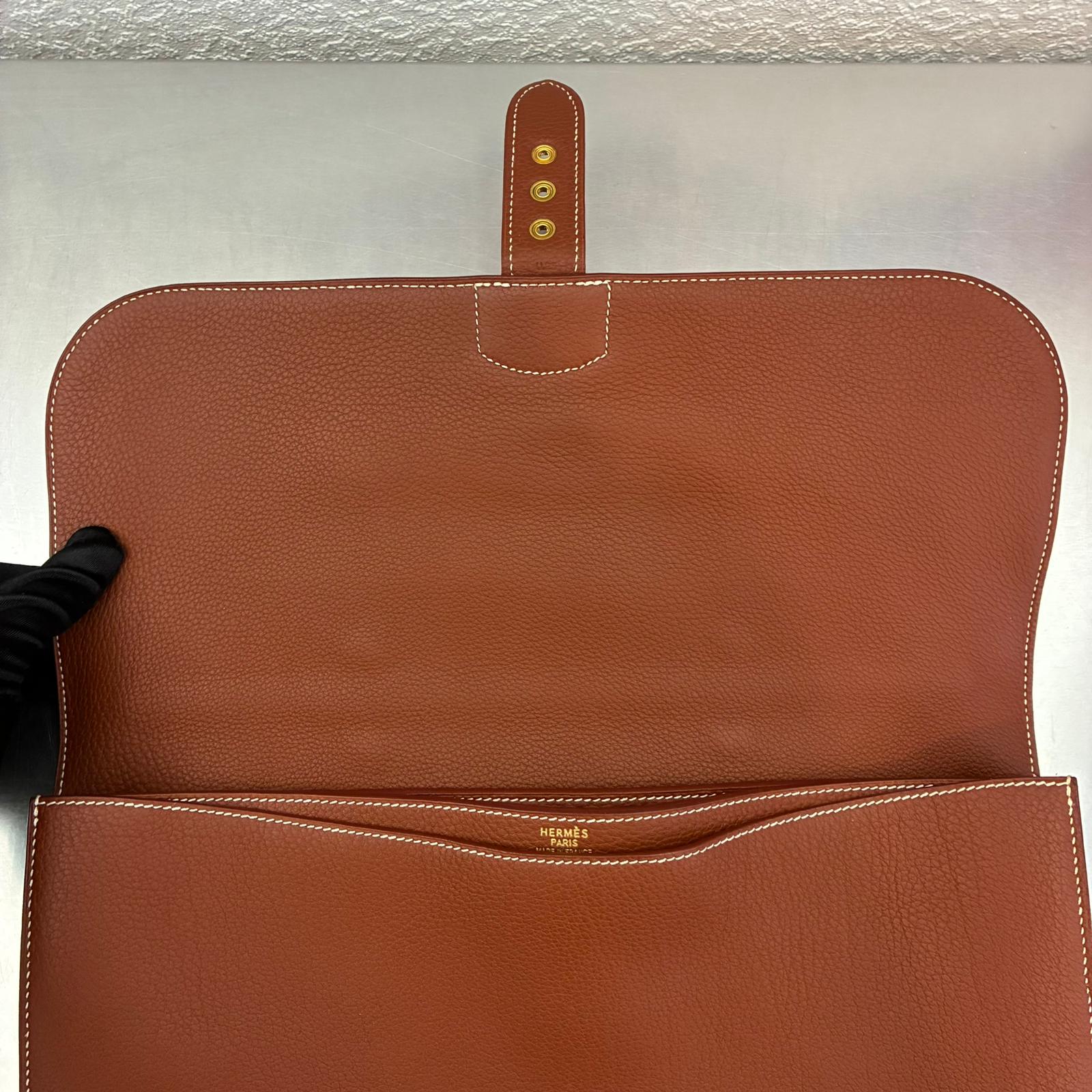 Hermès Sac à Dépêches 38 Fjord
