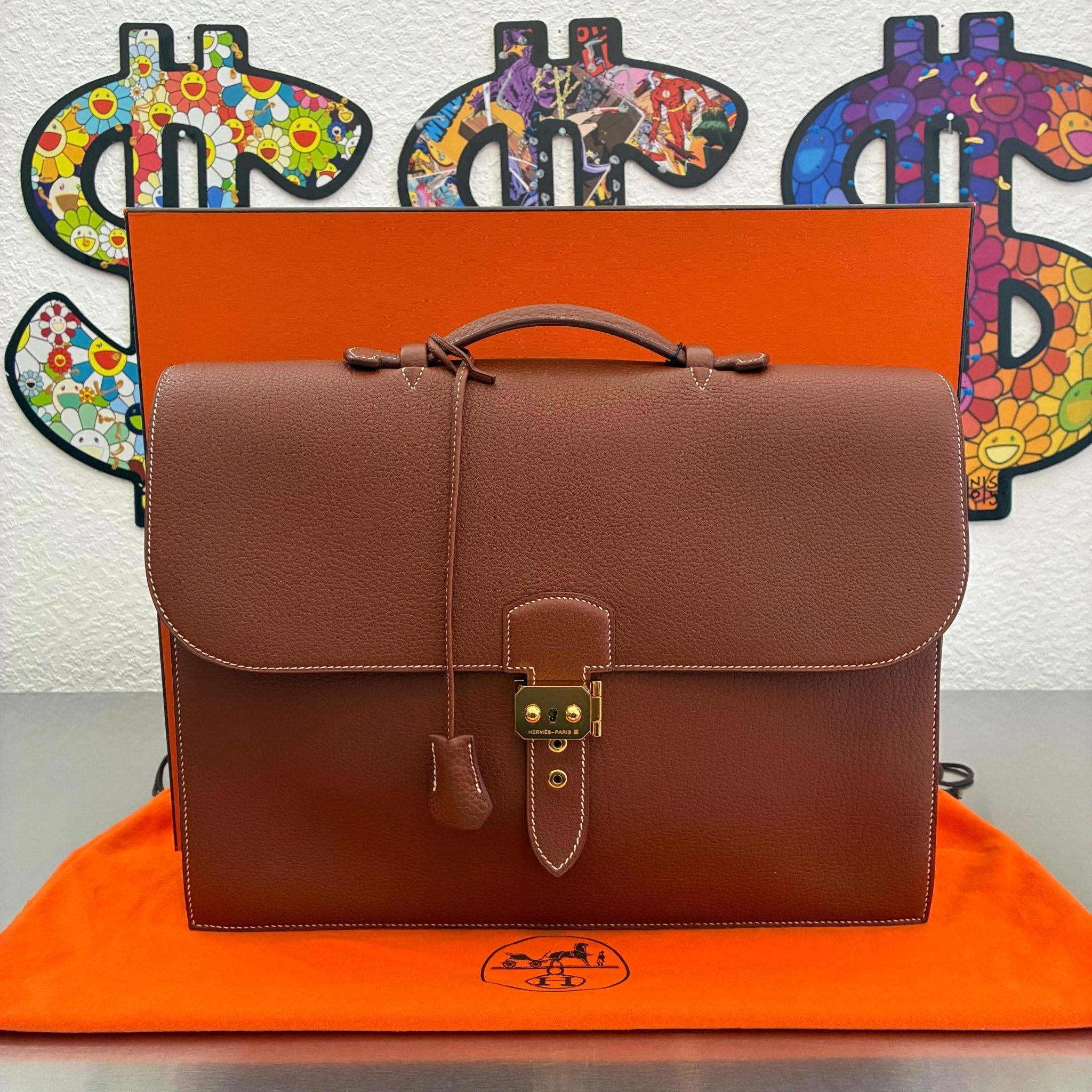 Hermès Sac à Dépêches 38 Fjord
