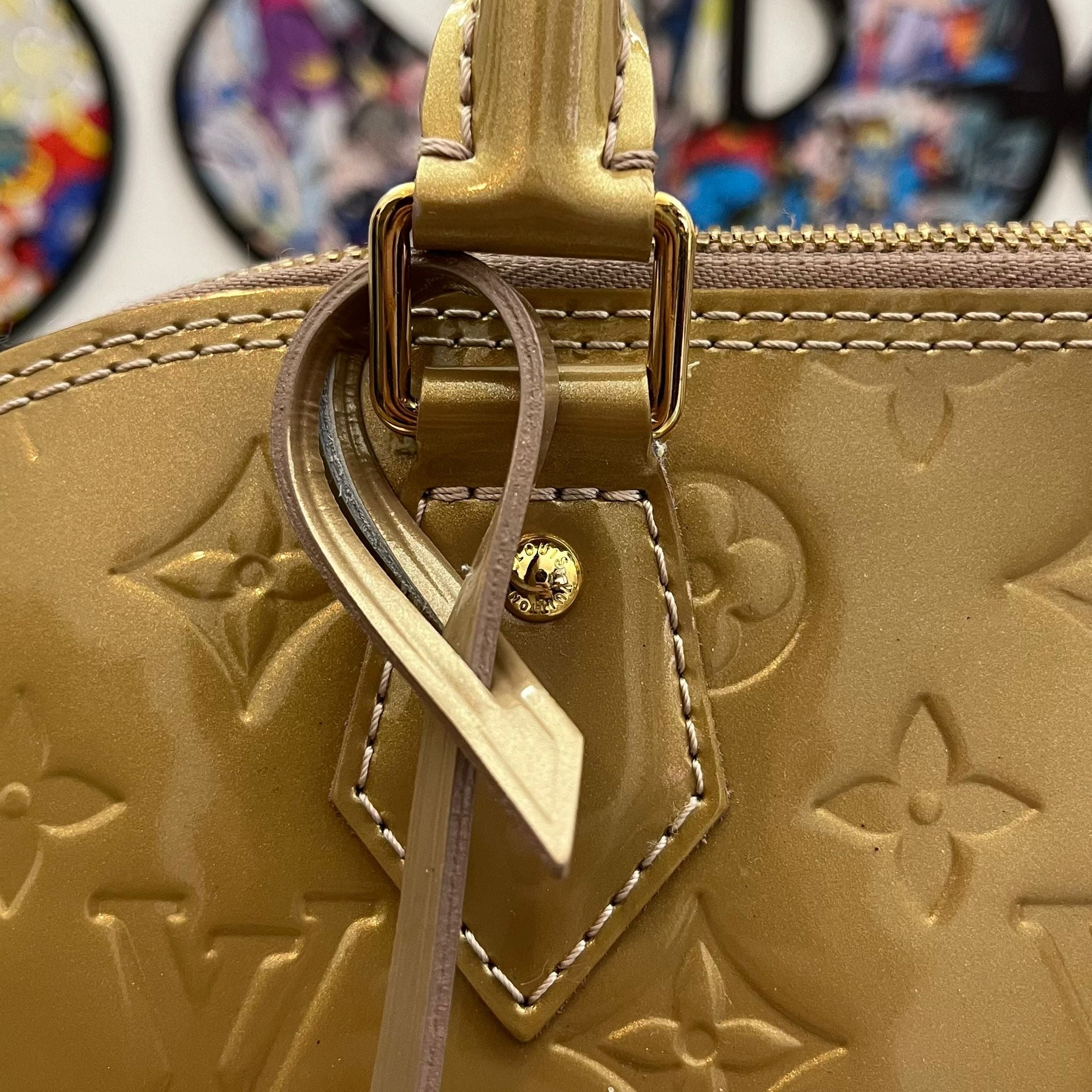 Louis Vuitton Alma PM Vernis Gold