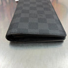 Louis Vuitton Brazza Damier Graphit mit Münzfach (Personalisiert mit T.O)