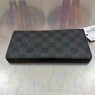 Louis Vuitton Brazza Damier Graphit mit Münzfach (Personalisiert mit T.O)