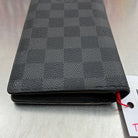 Louis Vuitton Brazza Damier Graphit mit Münzfach (Personalisiert mit T.O)