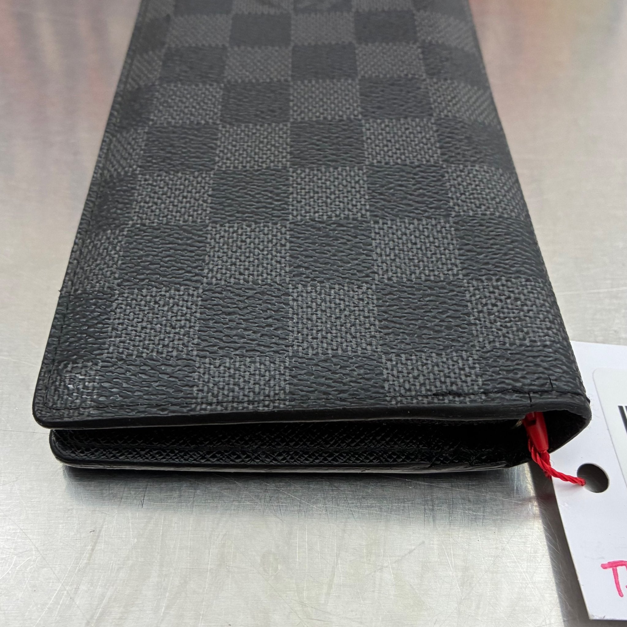 Louis Vuitton Brazza Damier Graphit mit Münzfach (Personalisiert mit T.O)