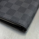 Louis Vuitton Brazza Damier Graphit mit Münzfach (Personalisiert mit T.O)