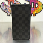 Louis Vuitton Brazza Damier Graphit mit Münzfach (Personalisiert mit T.O)