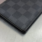 Louis Vuitton Brazza Damier Graphit mit Münzfach (Personalisiert mit T.O)