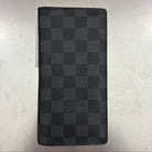 Louis Vuitton Brazza Damier Graphit mit Münzfach (Personalisiert mit T.O)