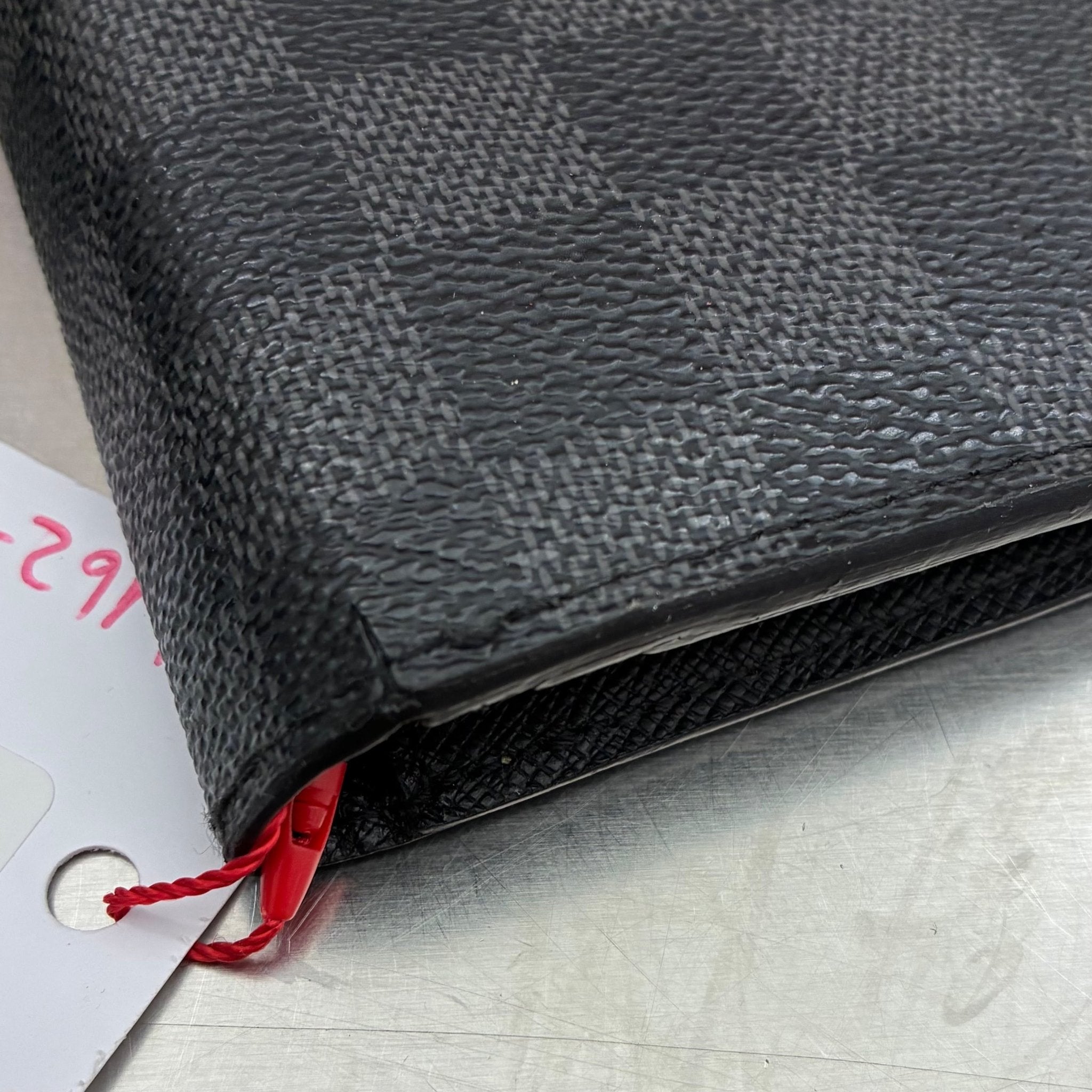 Louis Vuitton Brazza Damier Graphit mit Münzfach (Personalisiert mit T.O)