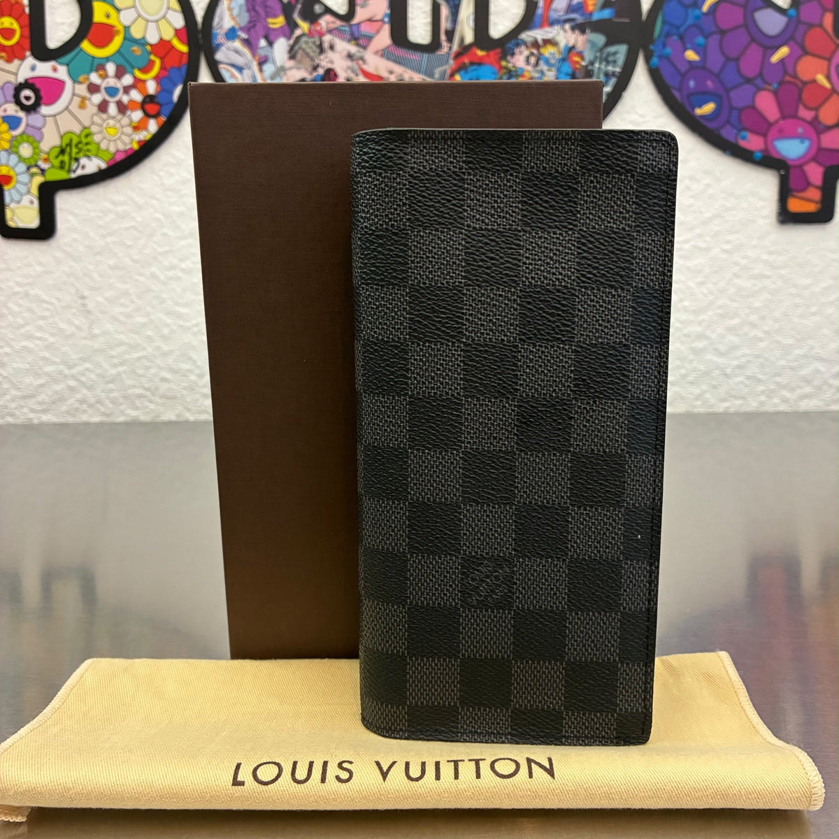 Louis Vuitton Brazza Damier Graphite mit Münzfach