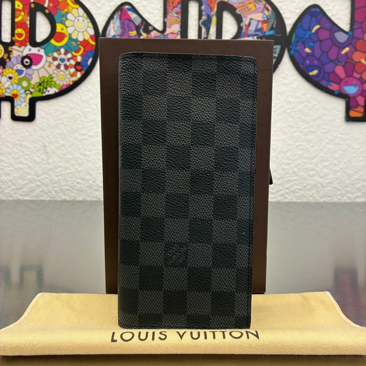 Louis Vuitton Brazza Damier Graphite mit Münzfach