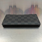 Louis Vuitton Brazza mit Münzfach Damier Graphit