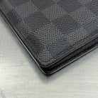 Louis Vuitton Brazza mit Münzfach Damier Graphit