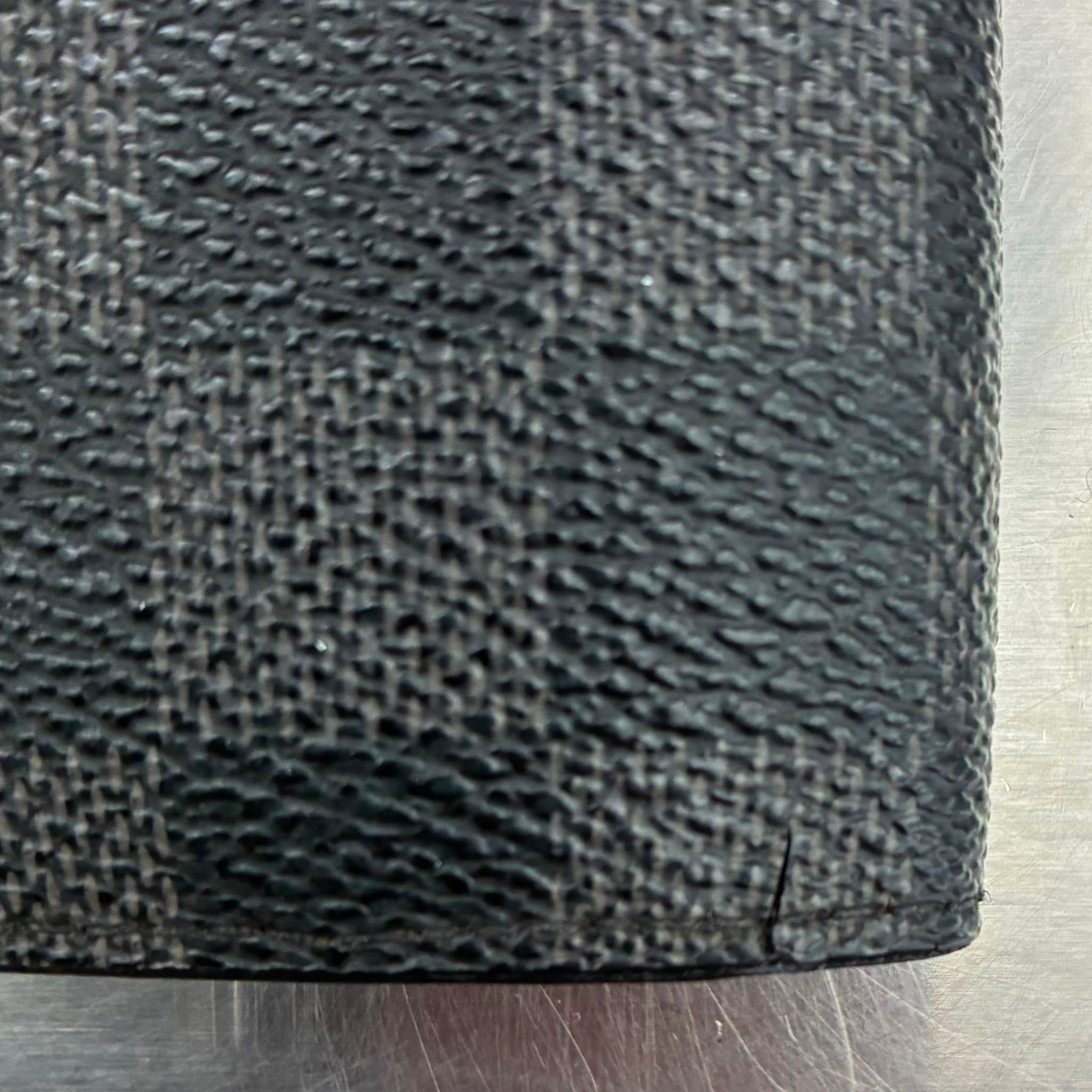 Louis Vuitton Brazza mit Münzfach Damier Graphit
