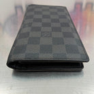Louis Vuitton Brazza mit Münzfach Damier Graphit
