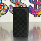 Louis Vuitton Brazza mit Münzfach Damier Graphit