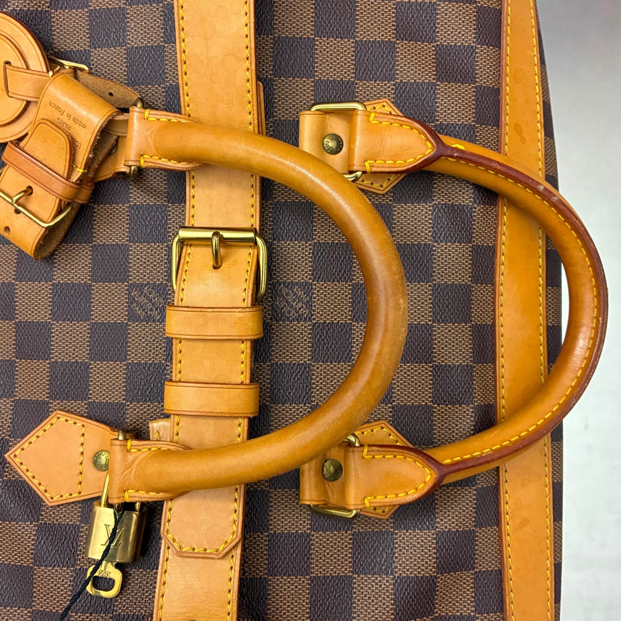Louis Vuitton Cruiser 45 Damier Ebene limitierte „Edition Centenaire 1896-1996“ Nr. 0213