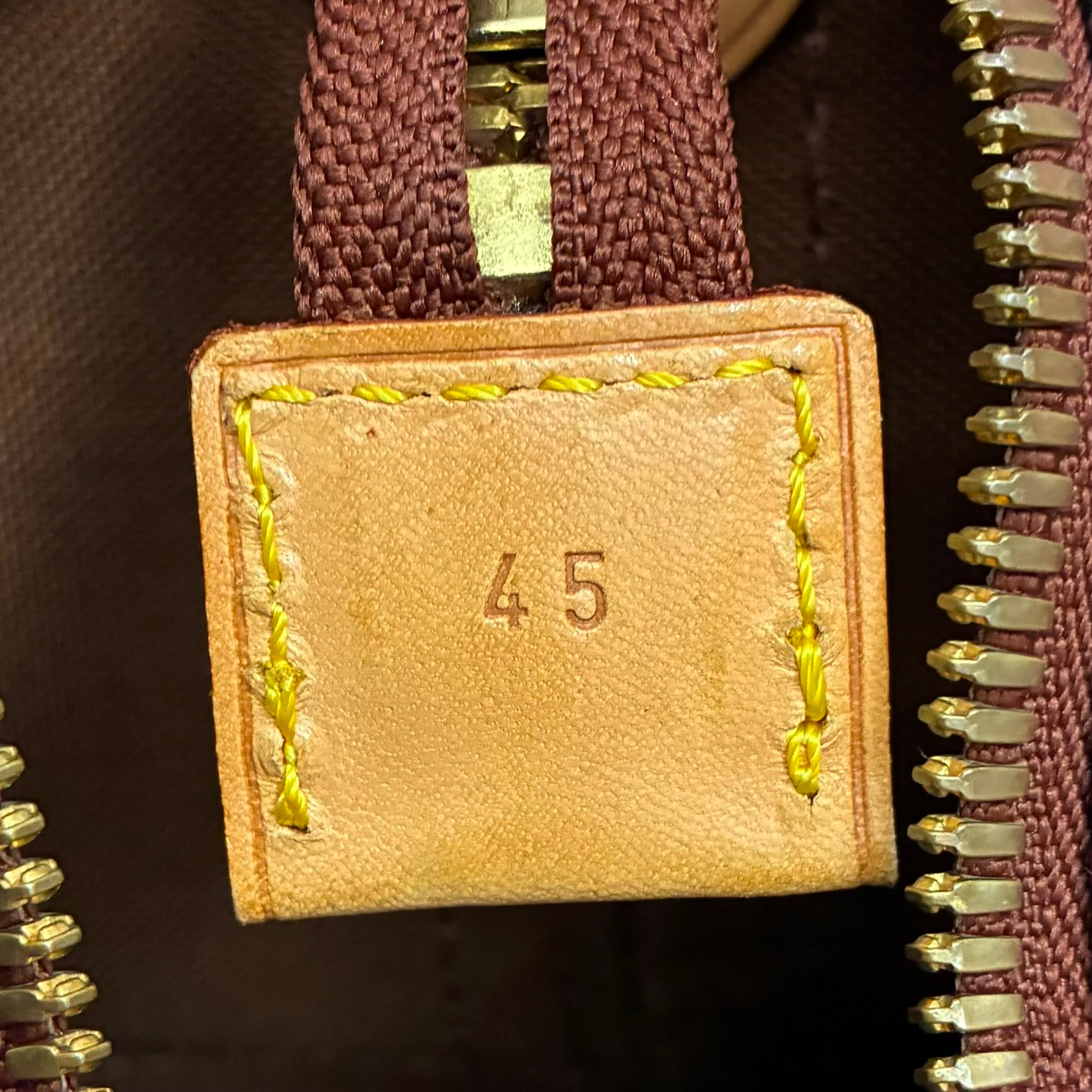 Louis Vuitton Cruiser 45 Damier Ebene limitierte „Edition Centenaire 1896-1996“ Nr. 0213