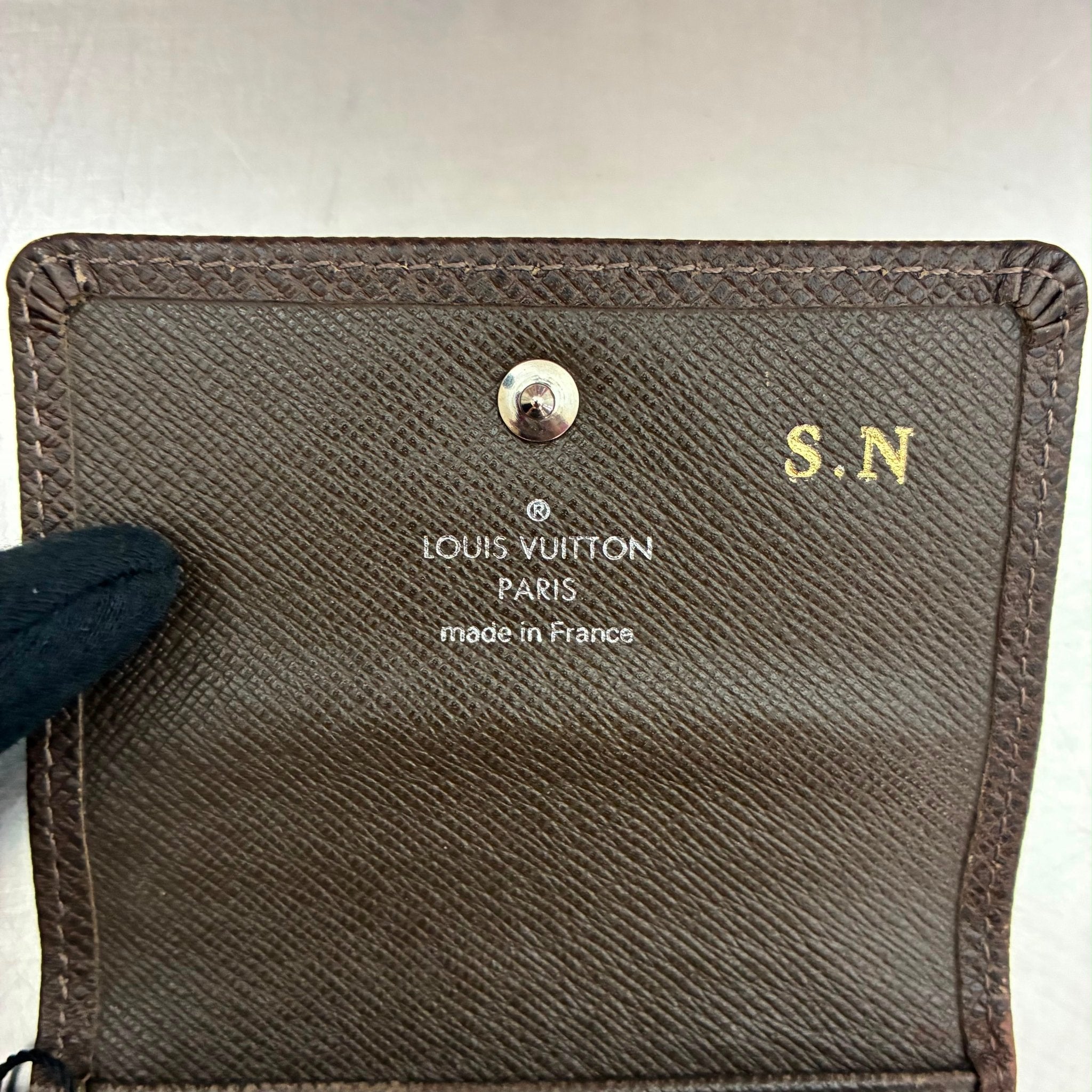 Louis Vuitton Geldbörsen im 3er Set, Taiga (Initialisiert mit S.N)