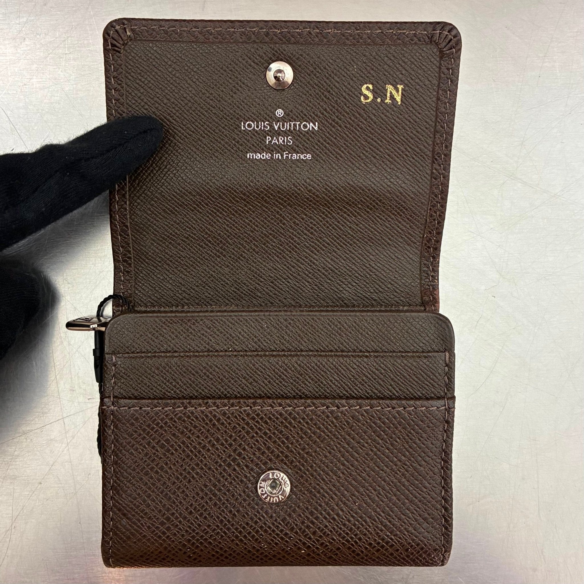 Louis Vuitton Geldbörsen im 3er Set, Taiga (Initialisiert mit S.N)