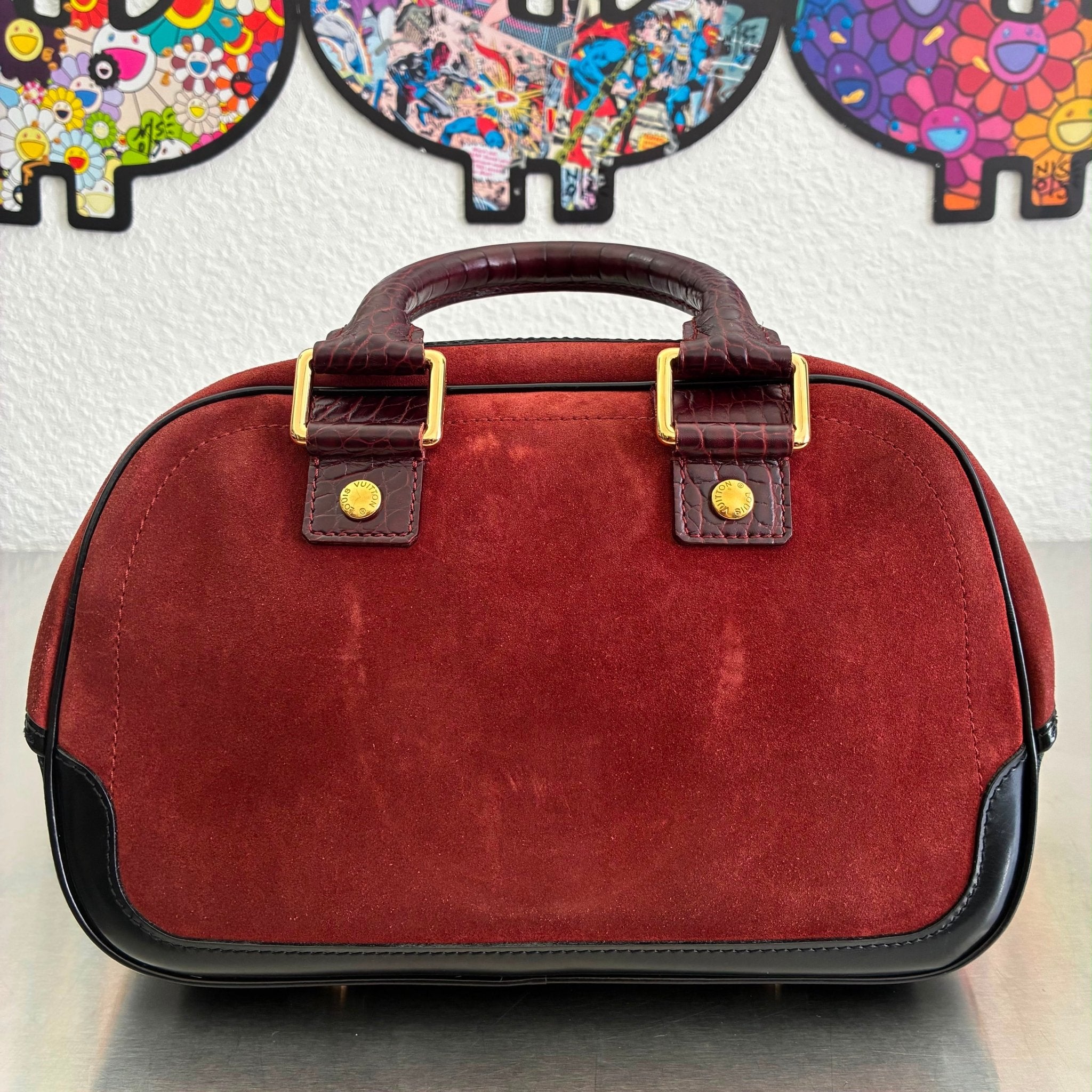Louis Vuitton Havane Stamped Trunk Bowler Bag