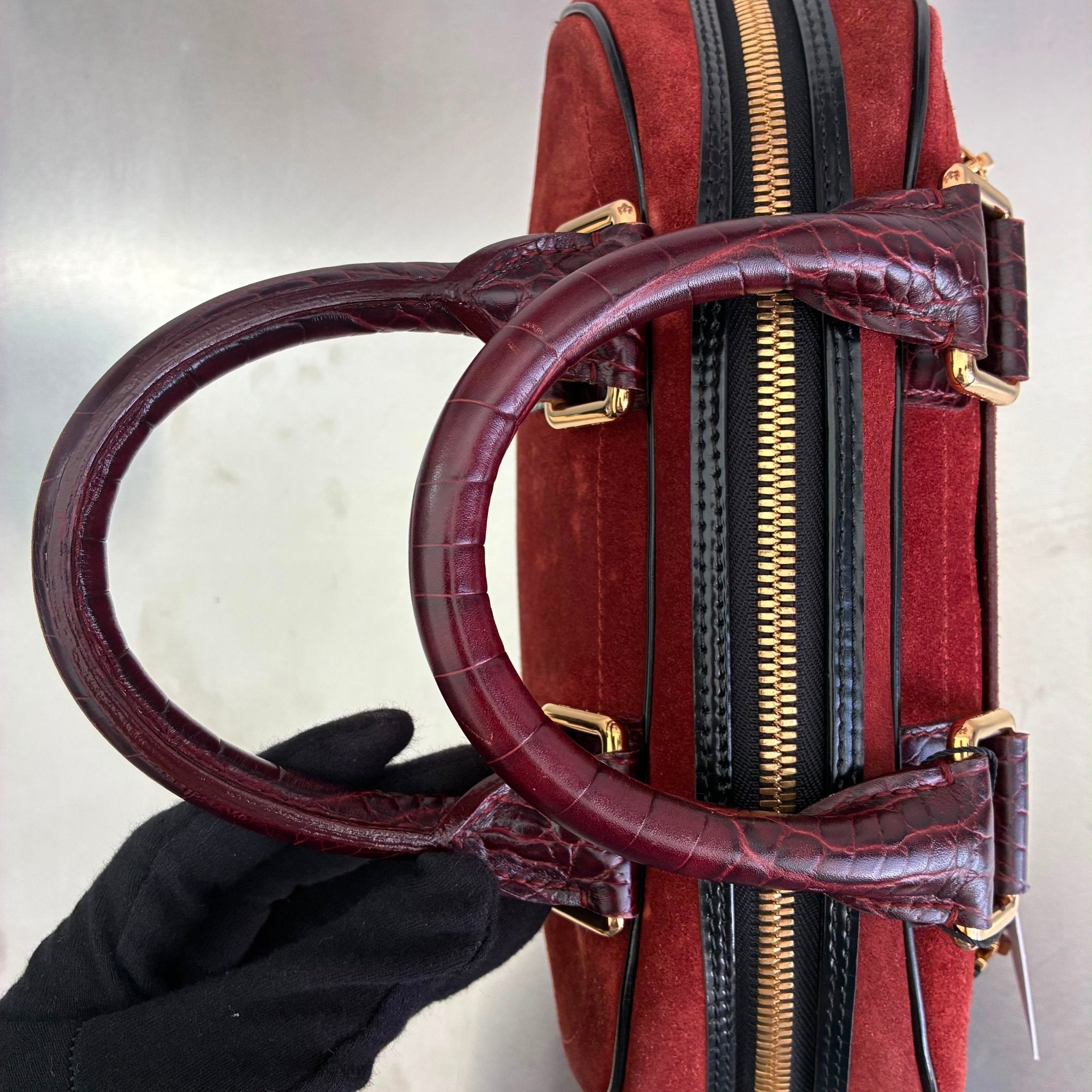 Louis Vuitton Havane Stamped Trunk Bowler Bag