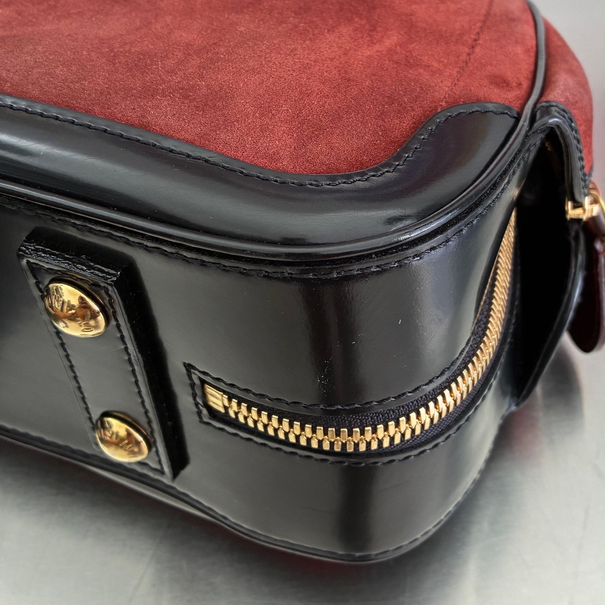 Louis Vuitton Havane Stamped Trunk Bowler Bag