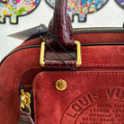Louis Vuitton Havane Stamped Trunk Bowler Bag