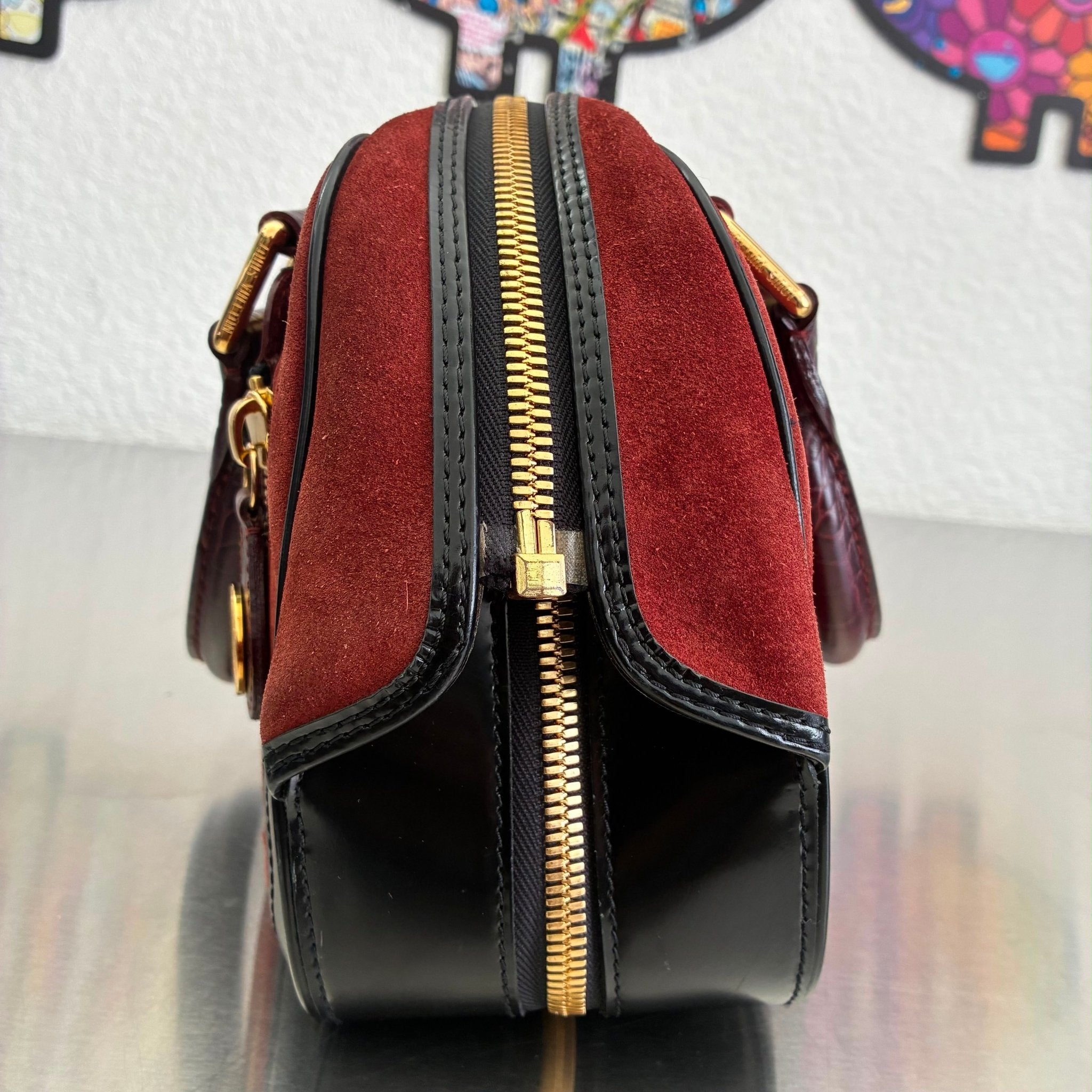 Louis Vuitton Havane Stamped Trunk Bowler Bag