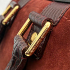 Louis Vuitton Havane Stamped Trunk Bowler Bag
