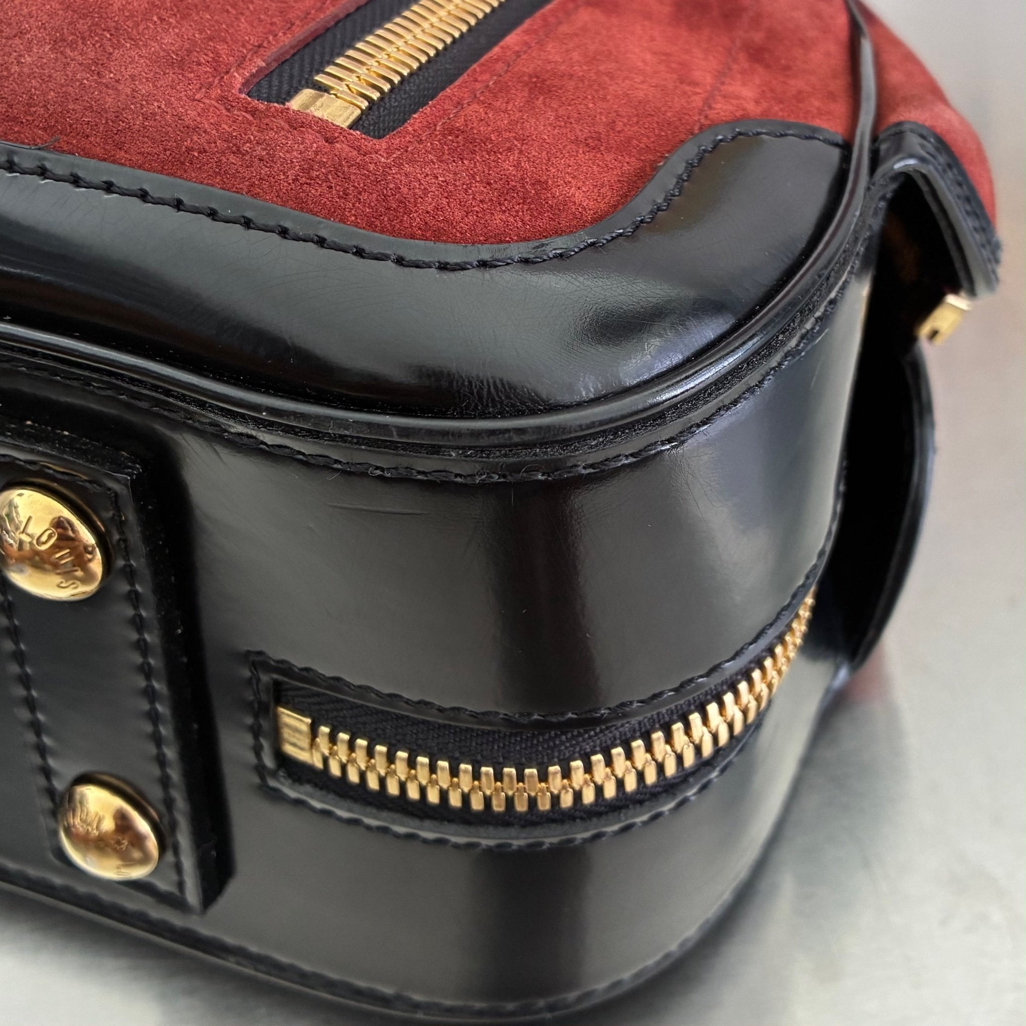 Louis Vuitton Havane Stamped Trunk Bowler Bag