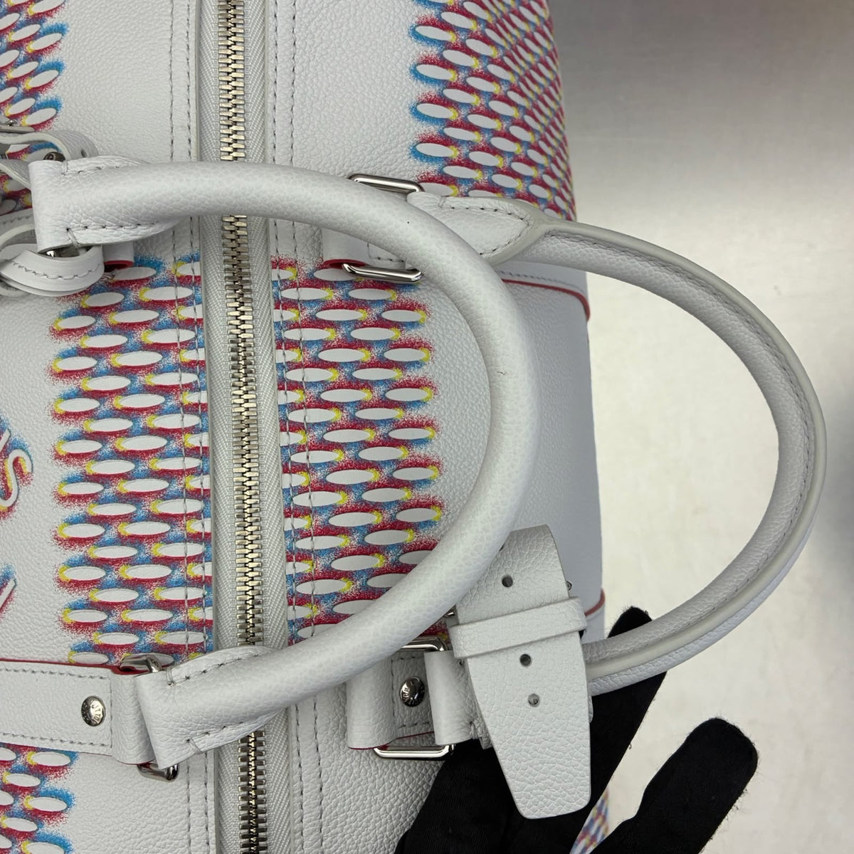 Louis Vuitton Keepall 50 Bandoulière Damier Spray, Virgil Abloh Fall/Winter 2022