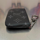 Louis Vuitton Key Pouch Monogram Eclipse / Eclipse Reverse
