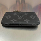 Louis Vuitton Key Pouch Monogram Eclipse / Eclipse Reverse